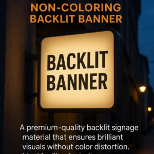 Uniflex Non-Coloring Backlit Banners